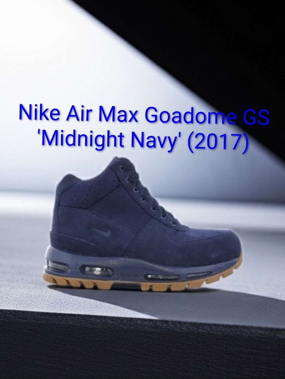 Nike Air Max Goadome GS Rare 'Midnight Navy' (2017) Boys2.5Y Girls 4 NEW